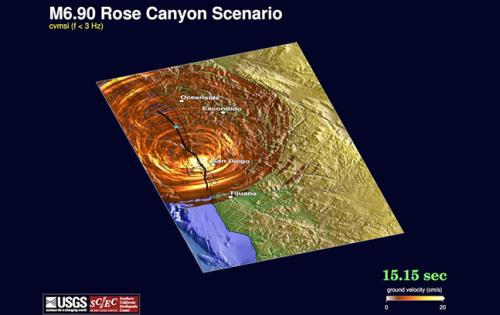 San Diego - Tijuana M6.9 ShakeMap